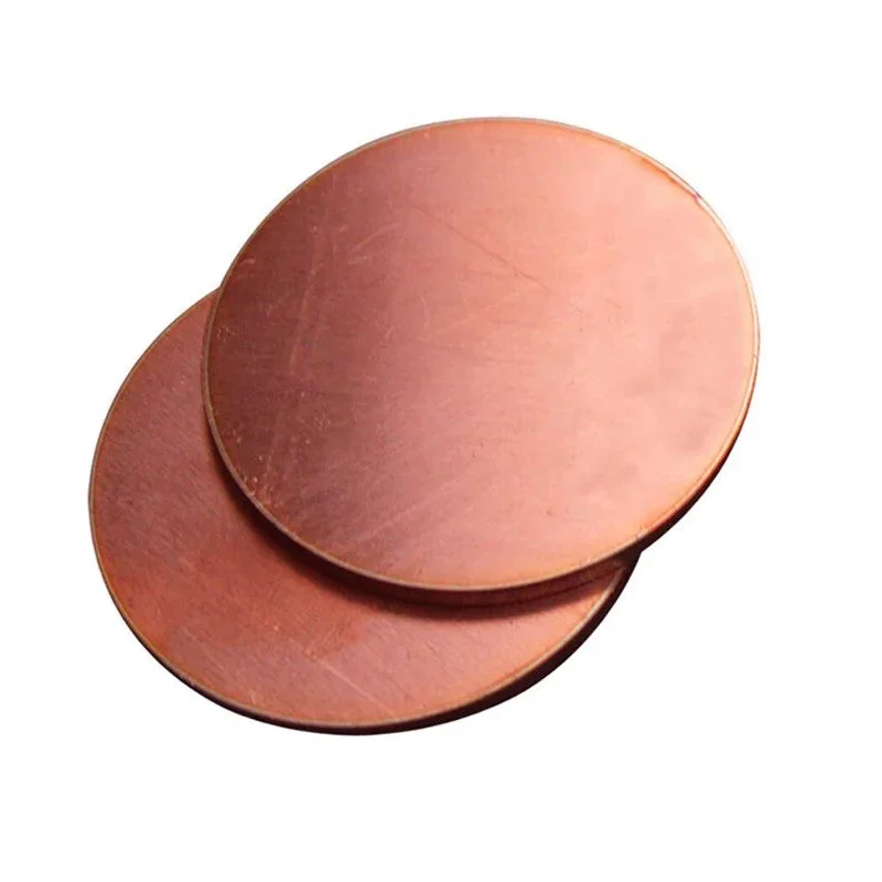 5Pcs Thick 0.1mm - 5mm Copper Disc Φ15 16 17 18 19 20 21 22 23 24 25 26 27 28 29mm T2 Pure Copper Round Plate Circular Sheet