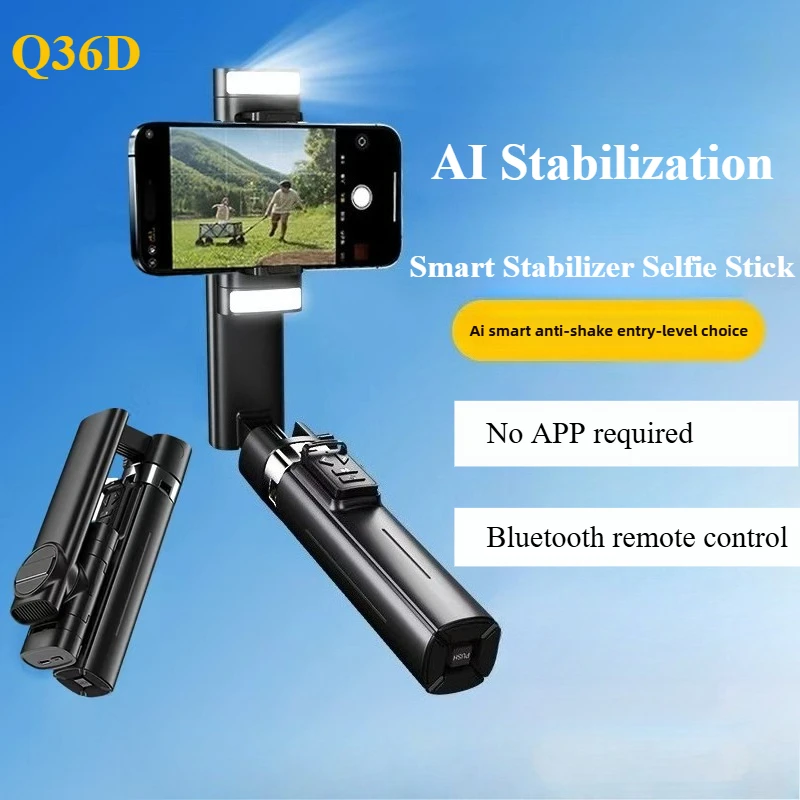 

Gimbal Stabilizer for Smartphone,Selfie Stick Tripod with Remote Control Auto Balance 360° Rotation 1-Axis Phone Gimbal