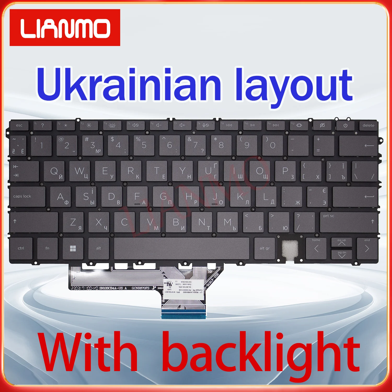 Russian/Turkish/UK/Ukrainian/US layout for HP Spectre x360 2-in-1 14-EF TPN-C155 14-ef0018na backlight keyboard