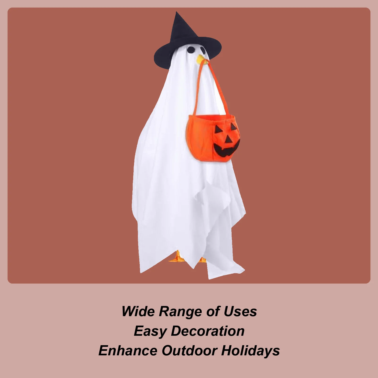 Porch Geese Ghost Outfit Holiday Porch Geese Ghost Costume Lawn Statue Halloween Clothes for Courtyard Fall Season Entrance