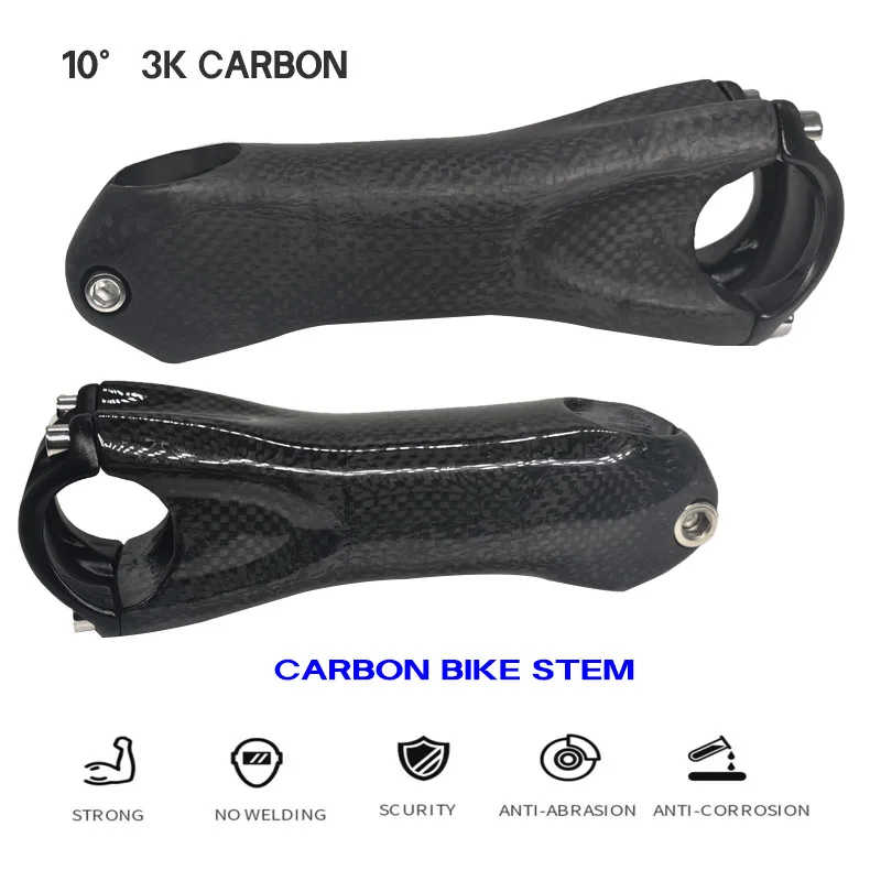 خفيفة T1000 الكربون الجذعية الجبلية جذع دراجة ± 10 درجة الكربون الطريق الدراجة ينبع 80/90/100/110/120/130 مللي متر بار 31.8 مللي متر شوكة 28.6 مللي متر
