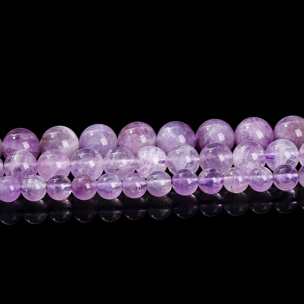 Wholesale Natural Stone Violet Amethyst Bead Round Loose Spacer Quartz Bead For Jewelry Making DIY Necklace Bracelet Accessories