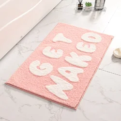 Pink Get Naked Bath Mat 50x80cm Non Slip Soft Fluffy and Absorbent Microfiber Bathroom Mat Funny Bathroom Floor Rug Home Decor
