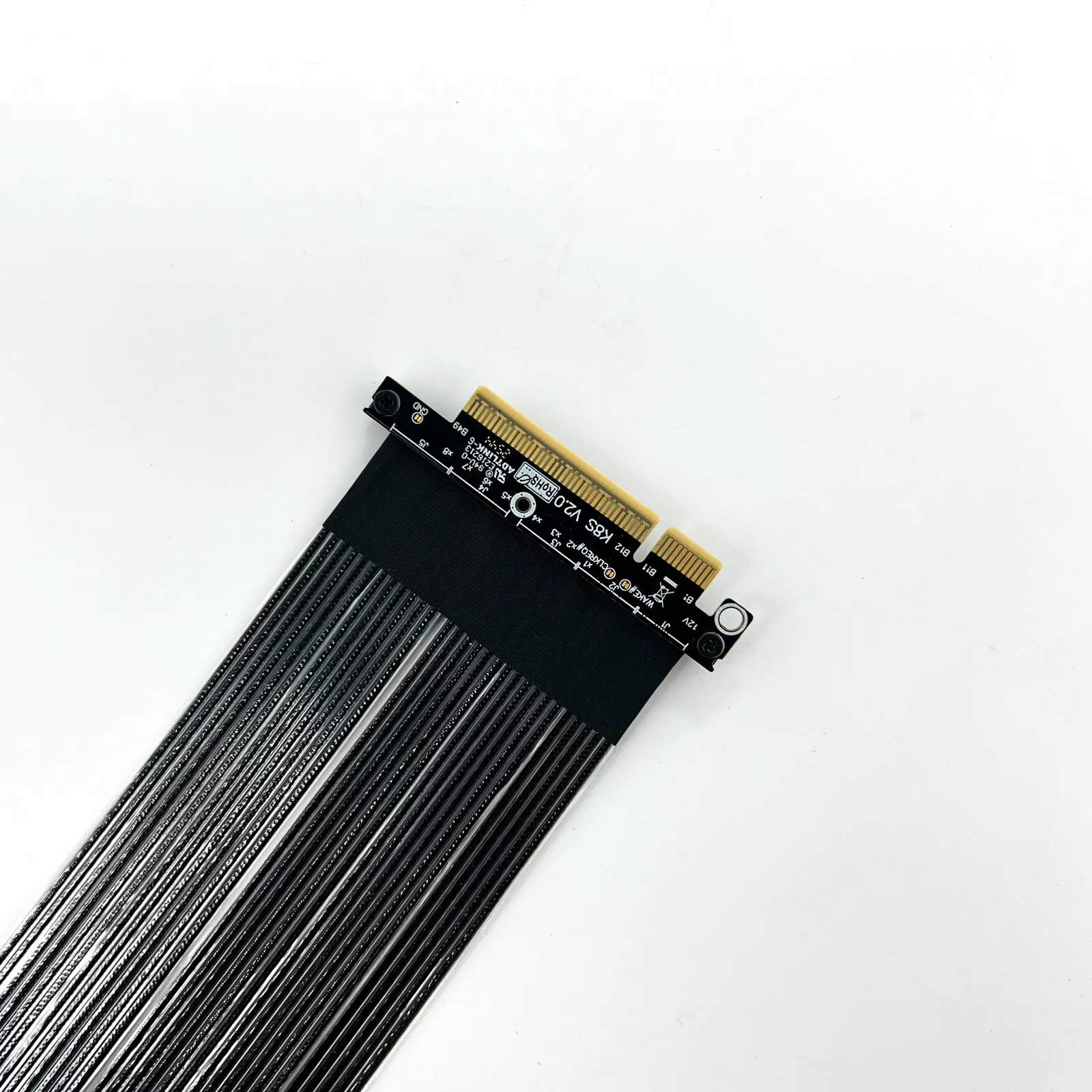 Upgraded PCIe 5.0 X8 to X16 Graphics Card Riser Cable 90°GPU Extension Gen5 8x 16x For RTX 5090/4090 RX7900xt Mining Rig 10-50CM