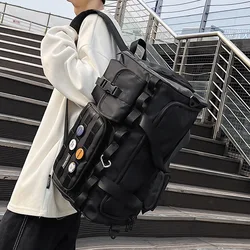 Mochila deportiva de ocio para hombre, bolso de viaje portátil de gran capacidad, doble hombro, a la moda