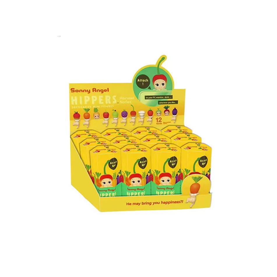 소니 엔젤 블라인드 박스 20주년 기념 히퍼스 과일 및 야채 애니메이션 피규어 장식품 인형 팬 어린이 선물