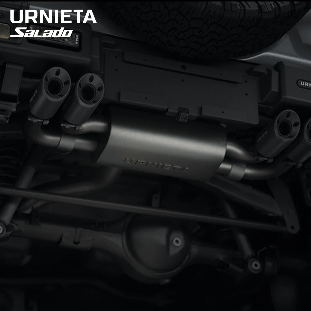 New style Urnieta Salado Exhaust Kit, Electronic Valve Exhaust System, Mid & Rear Section, Quad Tips With Remote Control For Suz
