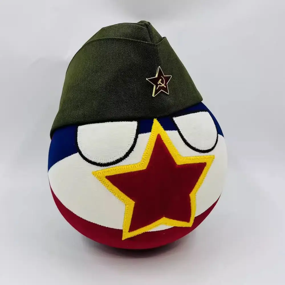20cm Polônia Pelúcia Noruega Bélgica Coreia do Sul Jugoslavia Türkiye Panamá Estônia Countryballs Peluches artesanais para presente