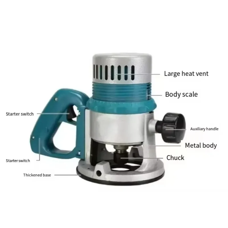 

NEW High Power Fast Speed Compact Power Router Woodworking Tools Electric Wood Routers Can Carve Patterned Devices On Wood Surfa