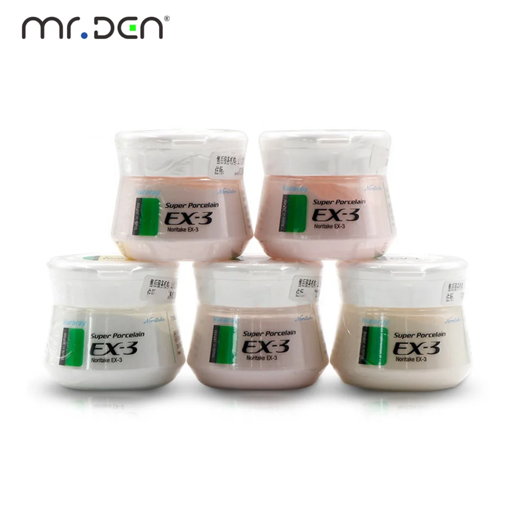 EX-3 Porcelain Powder Metal Ceramic Gingival Porcelain Zirconia Red Porcelain Powder Dental Lab Denture Restoration Material