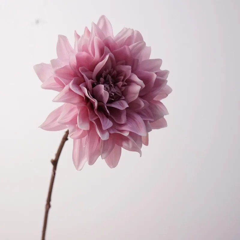 4 Stück hochwertige feuchtigkeitsspendende Dahlien, künstliche Blumen mit echtem Touch, Heimdekoration, Kunstblumen, Dahlien, Hochzeitsdekoration, Partytischdekoration, Flores – Detail 8
