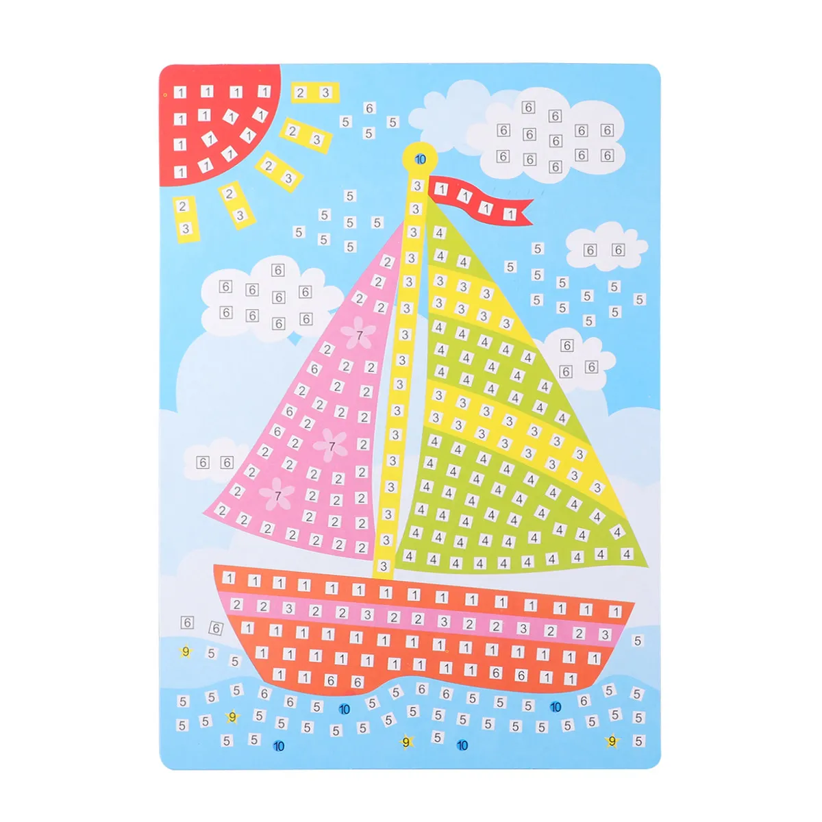 3D Eva Mosaic Sticker DIY Craft Kit for Kids Bright Color Educational Art Supplies Kindergarten Classroom Activity Learning Tool