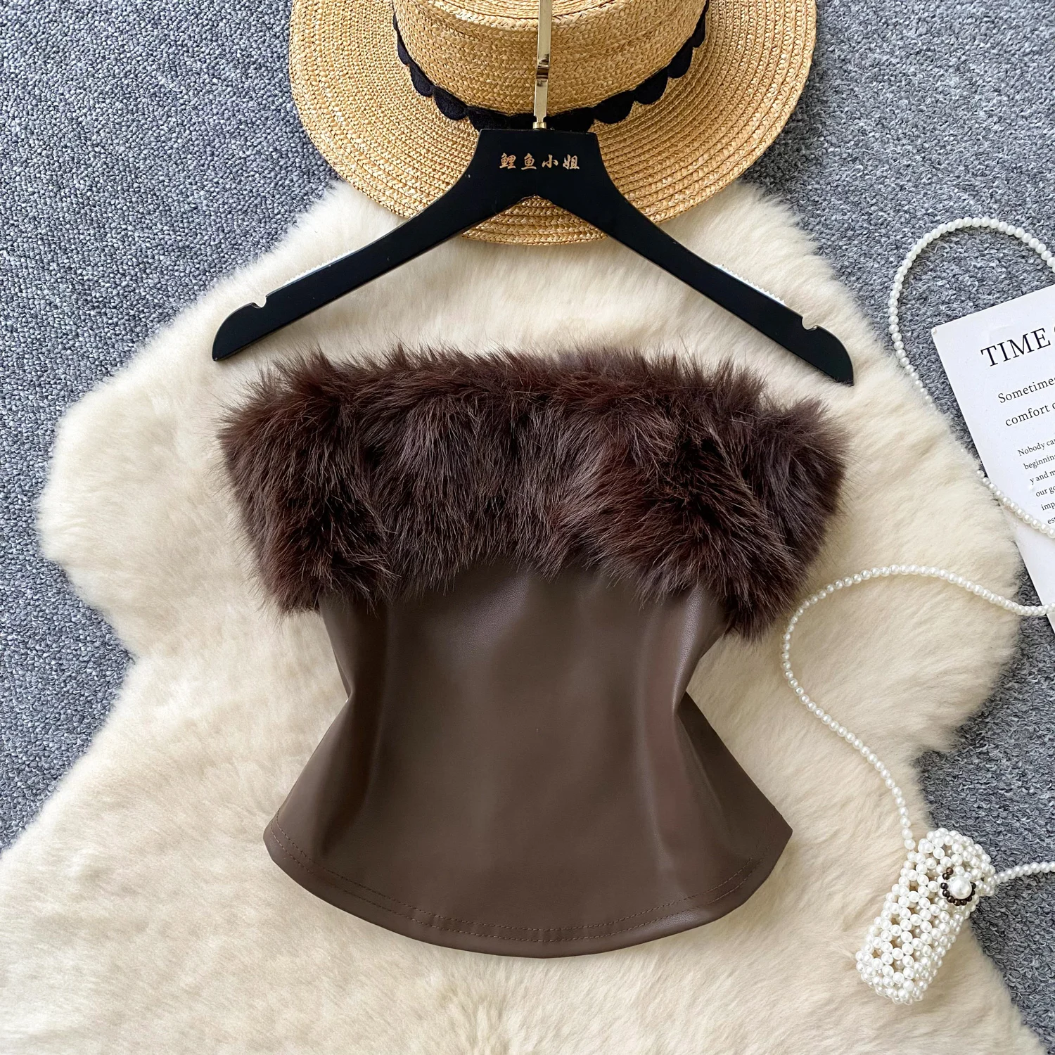 

Шикарный винтажный топ без рукавов с открытыми плечами, корейский модный пляжный женский укороченный топ на бретельках