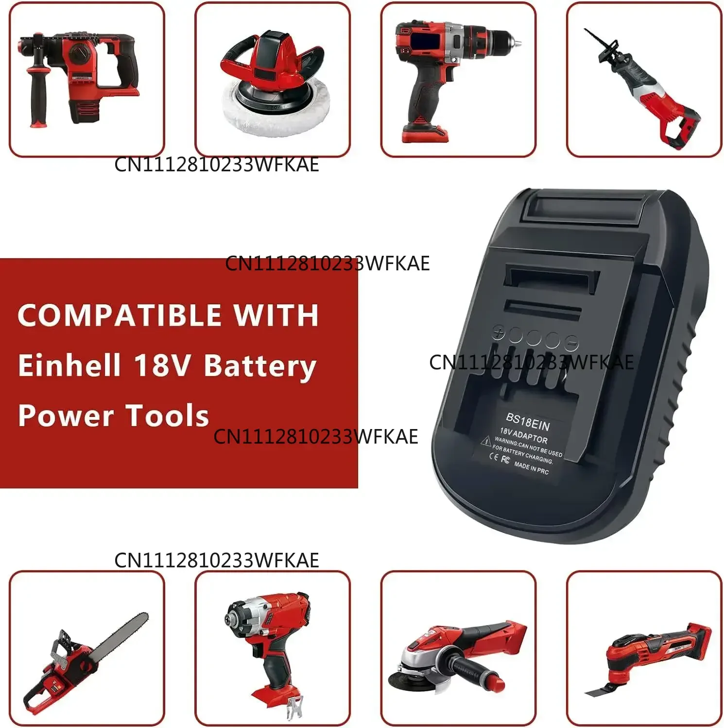 Battery Adapter for Bosch 18V GBA Li-ion Battery Converter to for E-inhell 18V Lithium battery Power Tools Drill