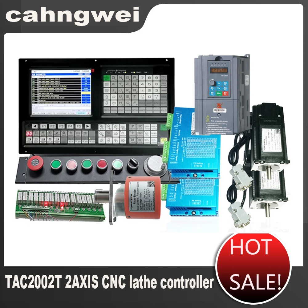 

The latest TAC2002T 2AXIS CNC lathe controller comes with a hybrid closed-loop stepper and VFD spindle encoder cable