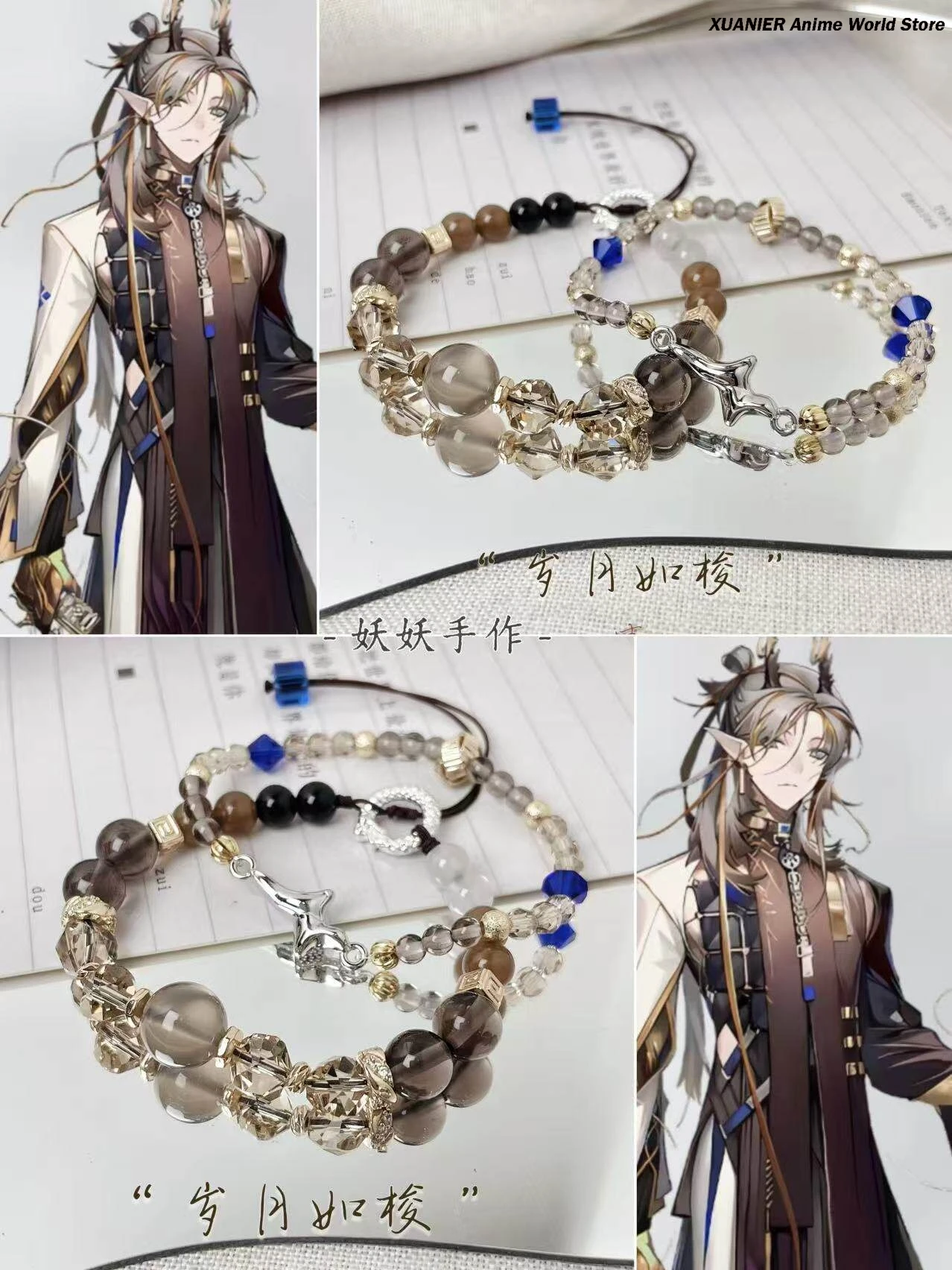 

Anime Ji Arknights Theme Design Handmade Bracelet Hand Chain Ornament Game Bracelets Accessories Cosplay Props Gift