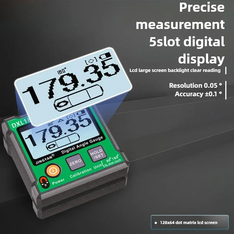 New ArrivalDXL180C High Precision Digital Inclinometer Electronic Angle Meter With Magnetic 180 ° Measuring Level Gradient