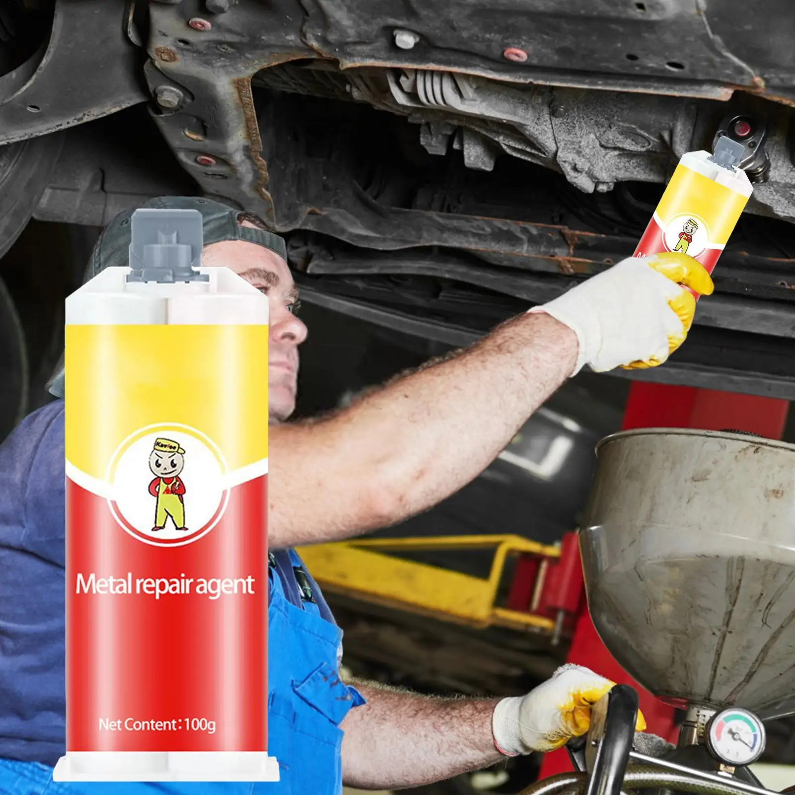Metal Repair Glue Cast Iron High Strength Repairing Adhesive Heat Resistance Repair Adhesive Agent Tool All-purpose Repair Glue