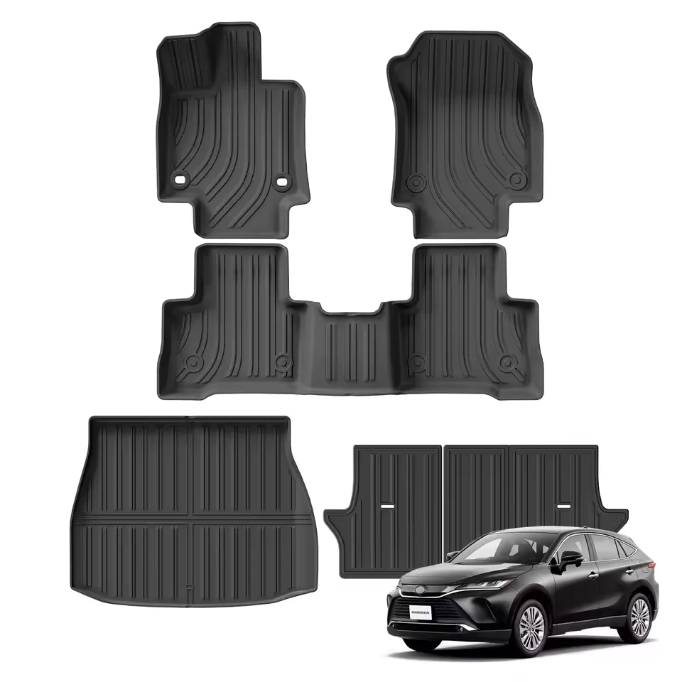 

For Toyota Harrier 80 Venza 2021-2025 Car Trunk Mat TPE Foot Mats All Weather Anti-Slip Rear Trunk Cargo Liner Anti Dirty Pads