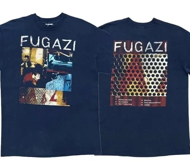 Fugazi Band T Shirts Classic Style Short Sleeve Rock Punk T Shirts Casual Loose Print Streetwear Vintage Y2k T Shirts Unisex