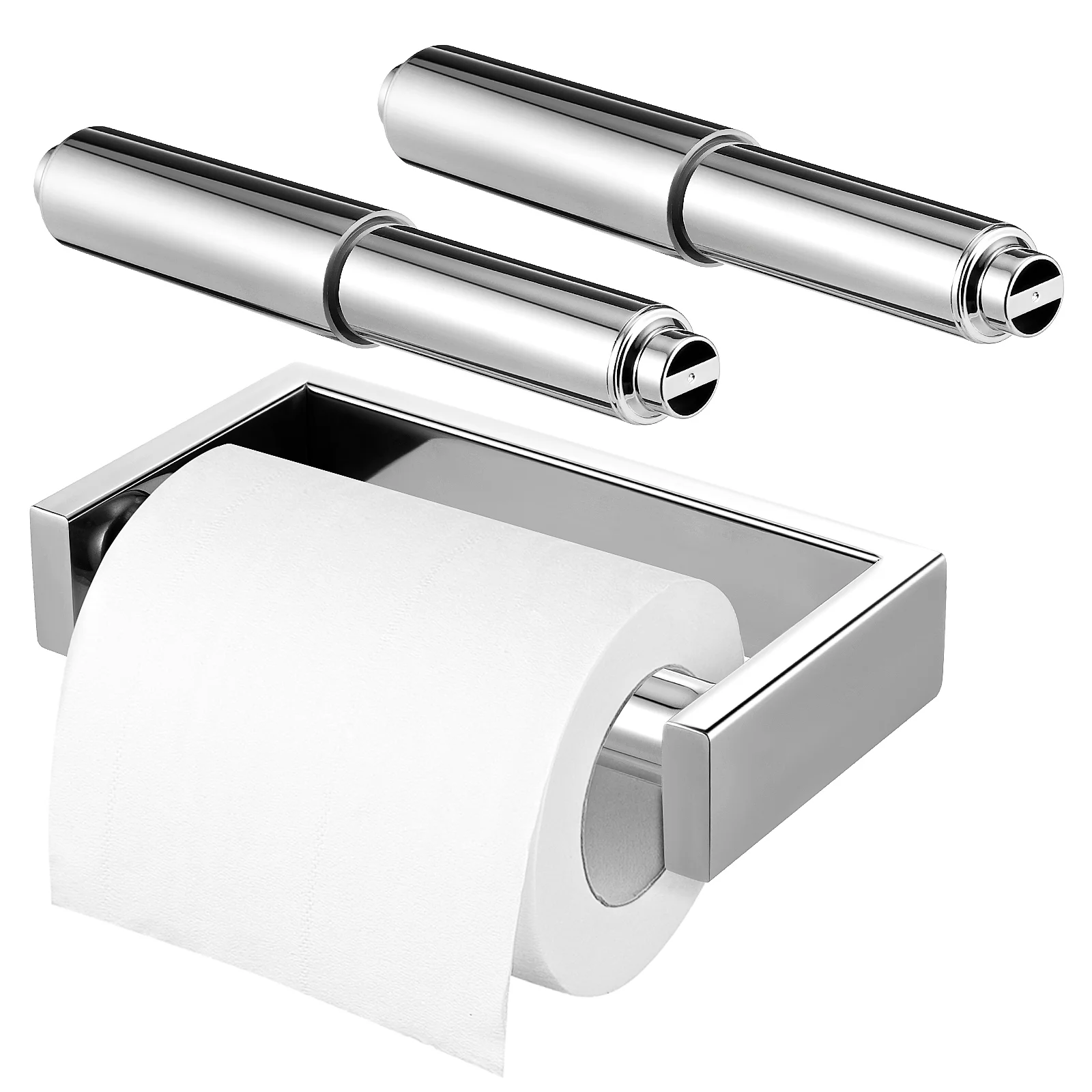 

3 Pcs Toilet Paper Holder Tissue Shelf Towel Holders Iron Roller Replacement Towels Child