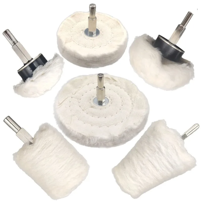 

6 pcs Buffing Wheel for Drill,Buffing Pad Polishing Wheel Kits,Wheel Shaped Polishing Tool for Metal Aluminum,Stainless Steel,Ch