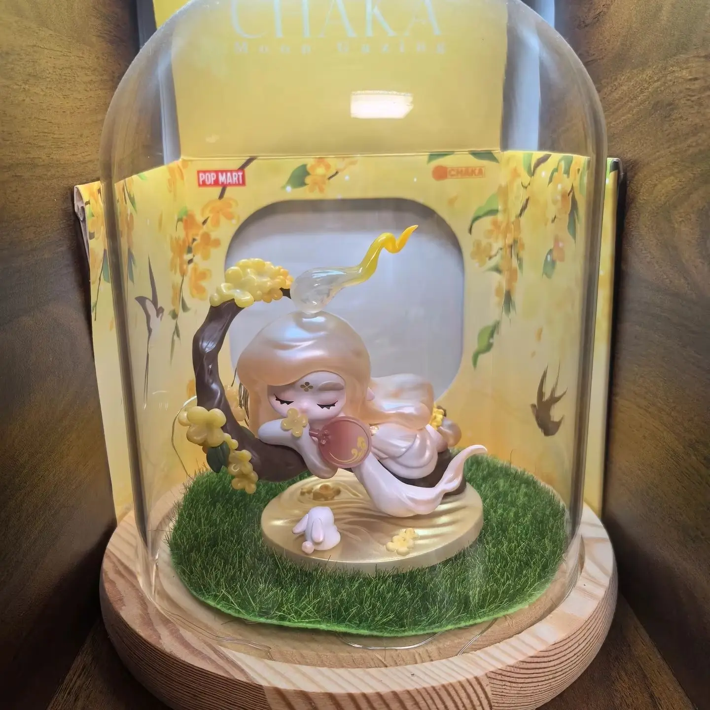 

POP MART CHAKA Moon Gazing Series Kawaii Figurine Blind Box Collectible Cute Desktop Ornament Surprise Gift for Girls