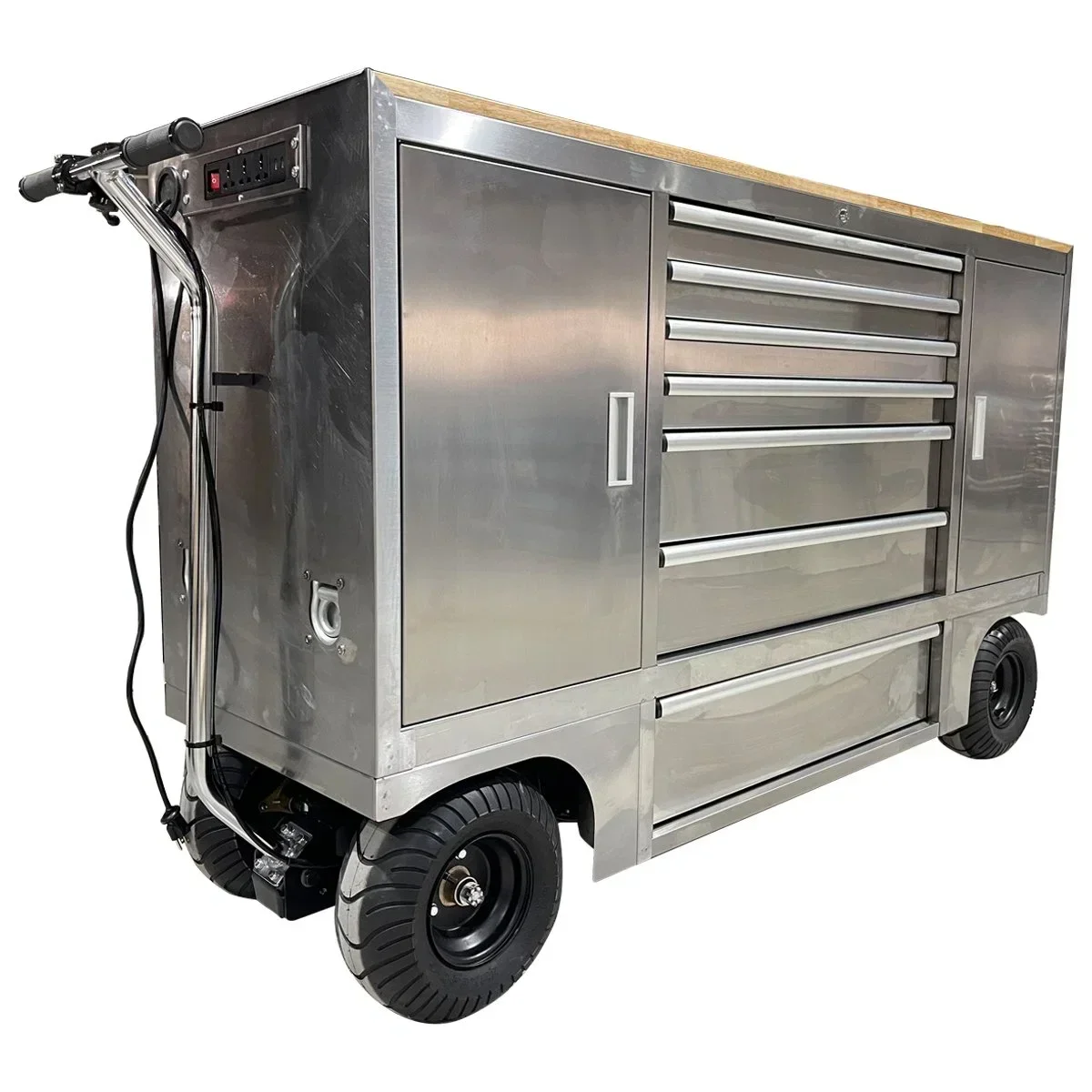 

Multi-functionaltainless Steel Workshop Garage Job Site Heavy Pit Cart Cabinet