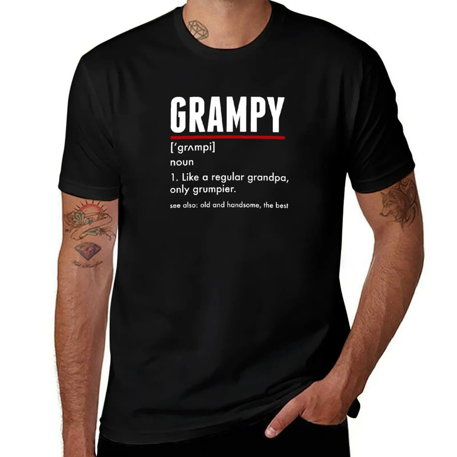 

Grampy For Grumpy Grandfather Shirt Gift T-Shirt essential t shirt t shirts for man graphic tees T-Shirt