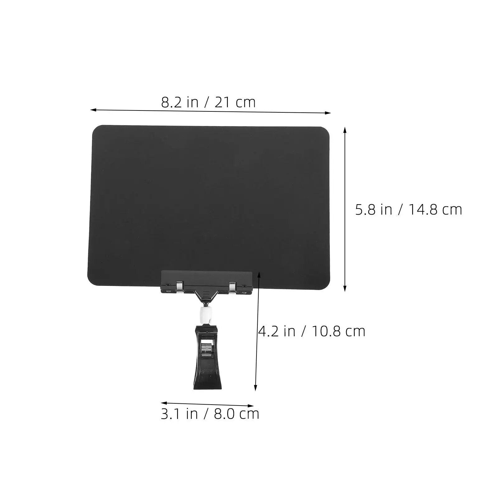 Mini Blackboard Sign Holder Clips, 10 Sets Reusable Erasable Price Display Clips for Retail, Supermarket & Booth - view 2