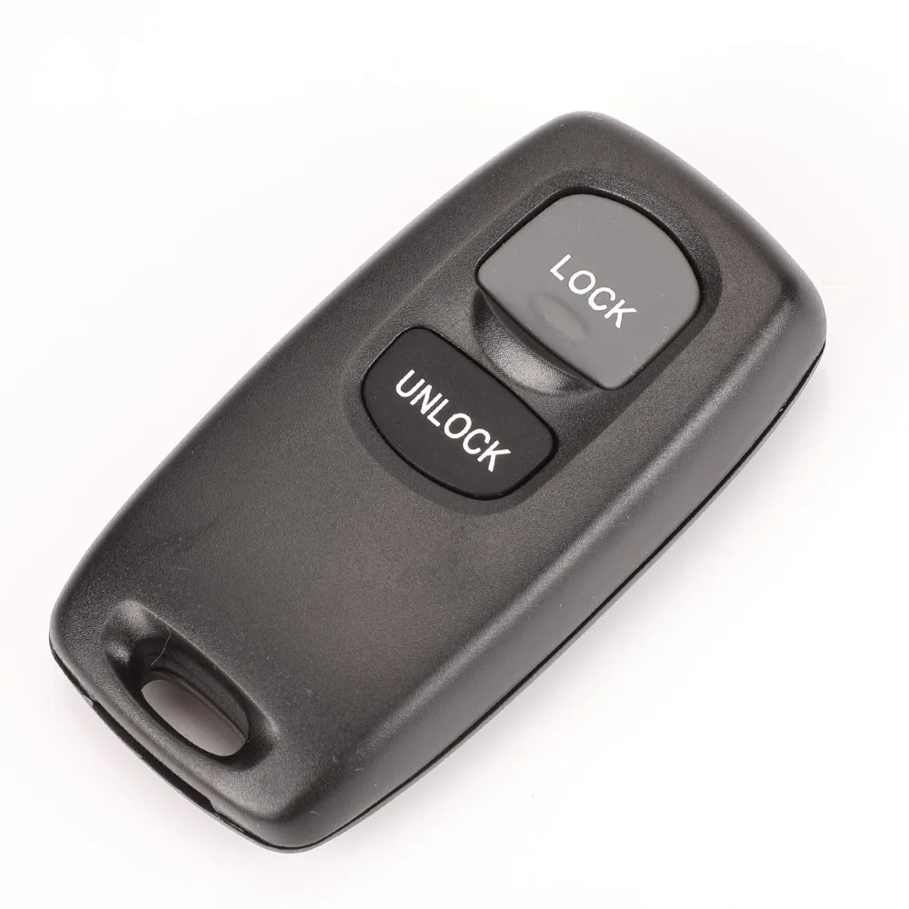 jingyuqin 2/3B Remote Key Case Shell Cover for Mazda 2 3 6 323 626 Key Blank Keyless Entry Fob 2 Buttons Car Key