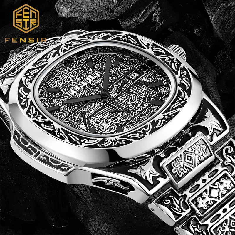 

Top Hot Selling Classical Design Vintage Relief Creative Dial Quartz Men Watches Personalized Retro Carved Luxury Watch Clock