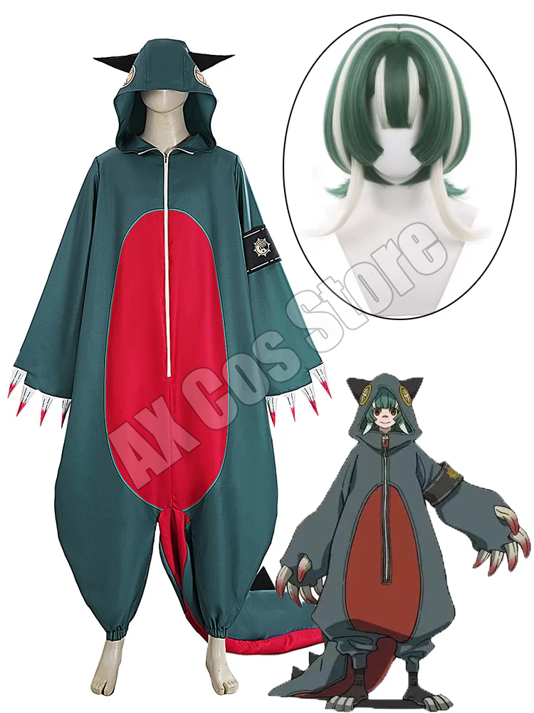 Guita Cosplay GACHIAKUTA Strój Cosplay Guita Peruka Anime Kombinezon Zabawna Piżama Codzienne Ubrania Garnitury Kostiumy na Halloween Karnawał — 2