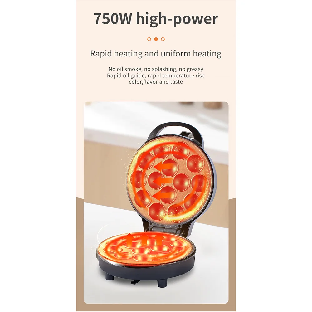 Electric Cake Making Machine Non Stick Capacity Cupcake Making Machine Baking Pan Donut Octopus Ball Kids Birthday Party