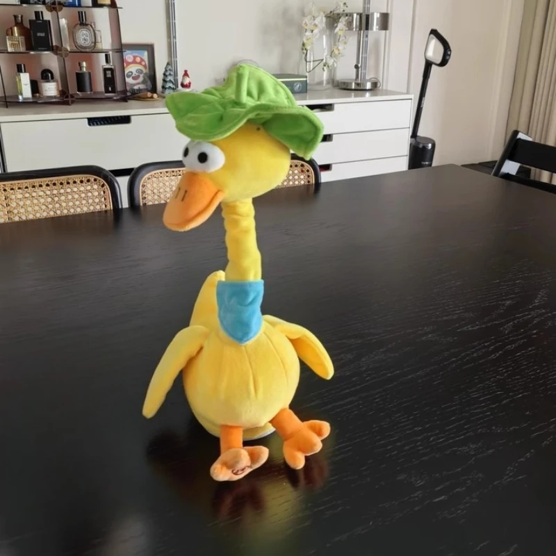 

Repeating duck soothe children duck plush doll can learn speak singing and dancing toy throw pillow birthday gift