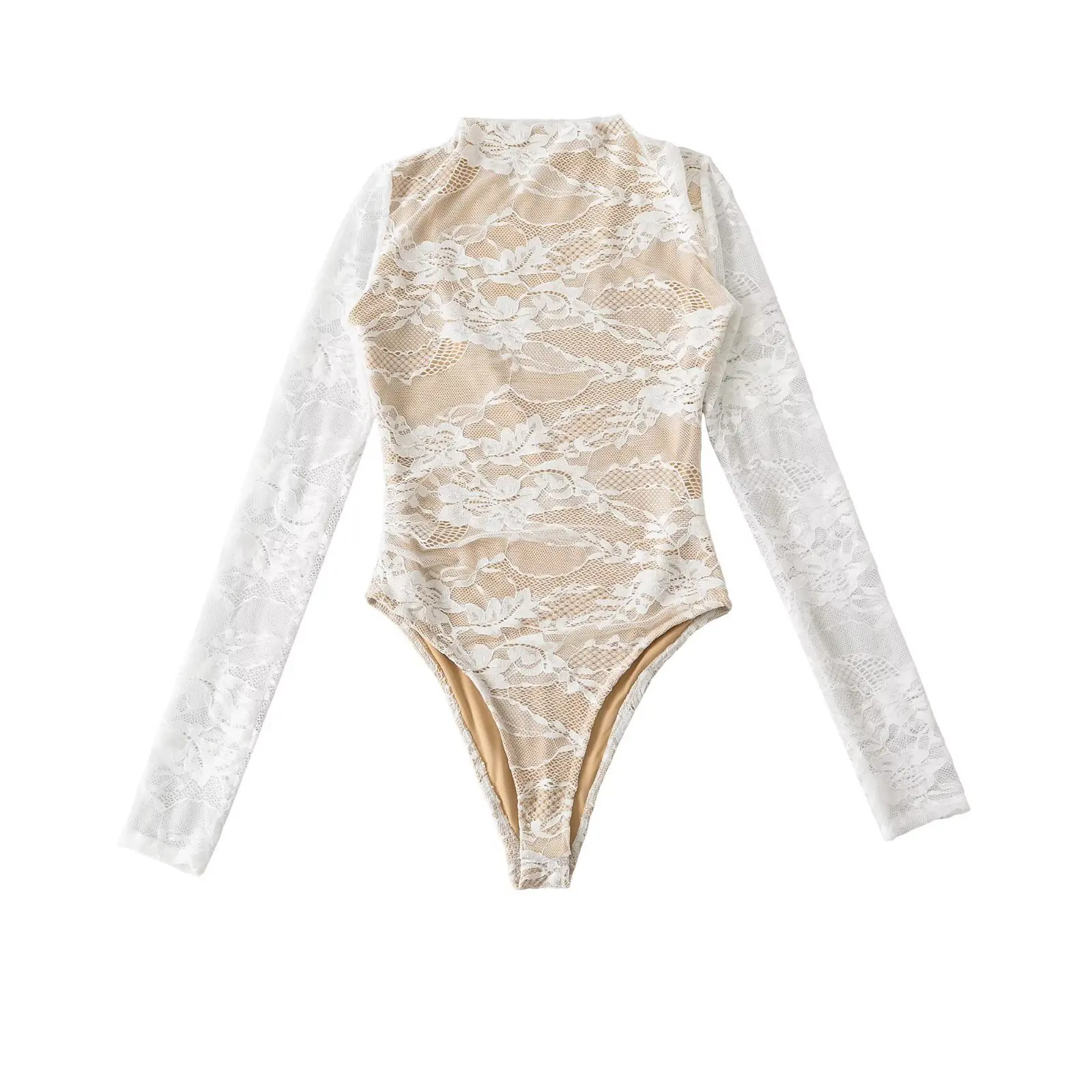 مثير الدانتيل رقيقة عالية الخصر قطعة واحدة دعوى الرغبة النقية الإنترنت Celebri الجسم ملابس خارجية فتاة حلوة حار #2