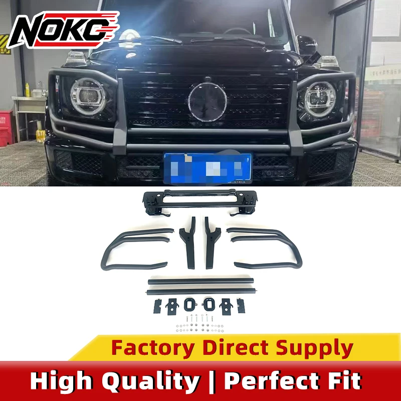 B Style Widebody Front Bull Bar For Mercedes W464 G63 G800 Front Bumper Guard Heavy DutyFront Crash Protection Bar view 2