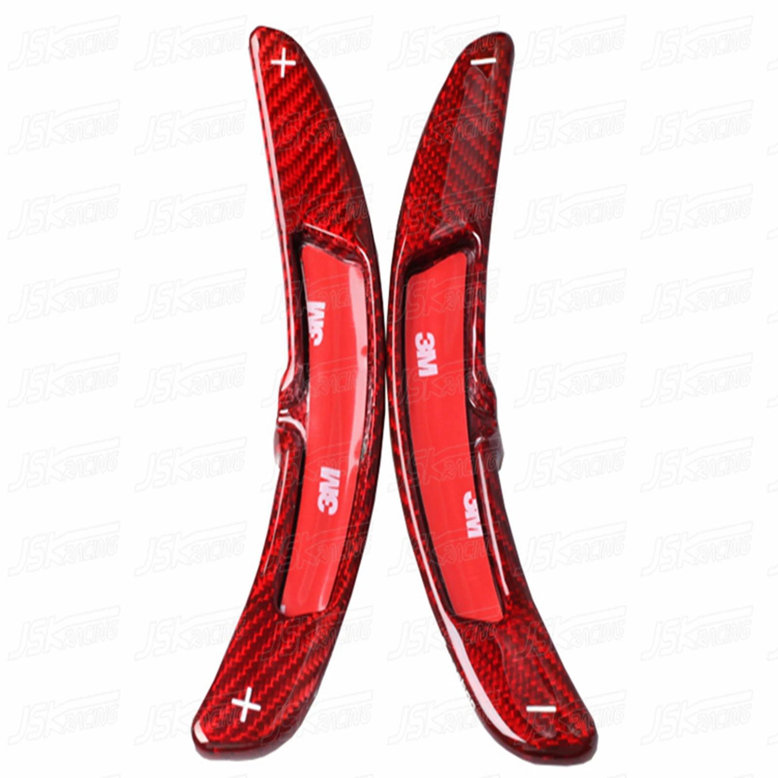 Black/Red Carbon Fiber Shift Paddles For Porsche Boxster 981 2013-2015（JSKPCBX13013）