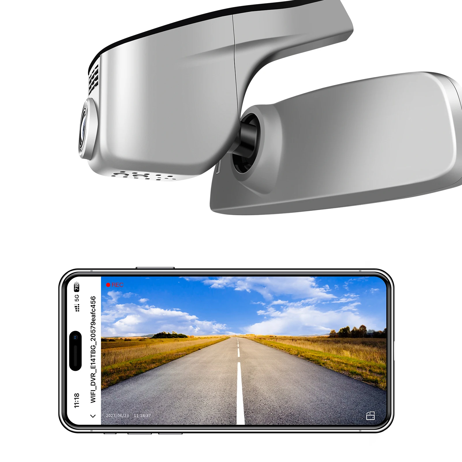 4K Dashcam voor VW Polo 2018-2024 Caddy 2016-2026 Touran 2016-2024 Auto Recorder (Model A) GPS WiFi APP Nachtzicht Dashcam