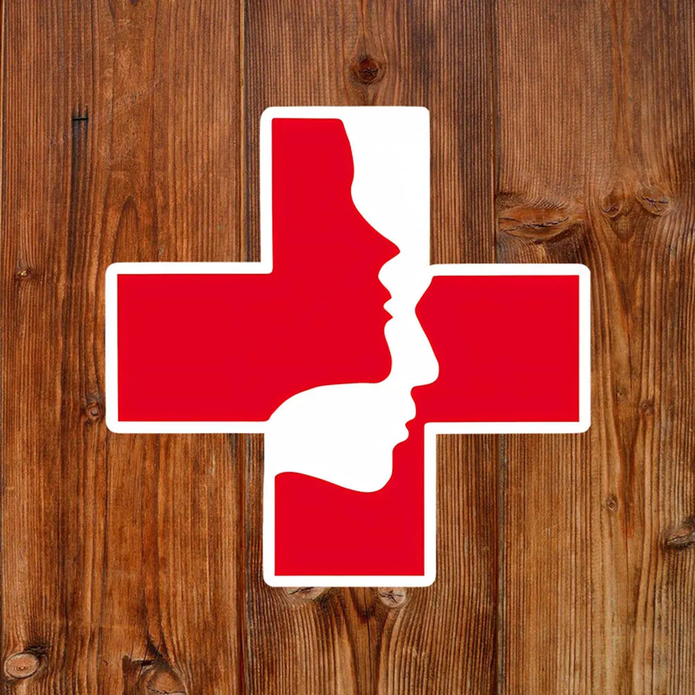 

Наклейка для первой помощи, материал ПВХ, самоклеящаяся, легко удаляемая, аварийный символ, наклейка на знак безопасности скорой помощи больницы