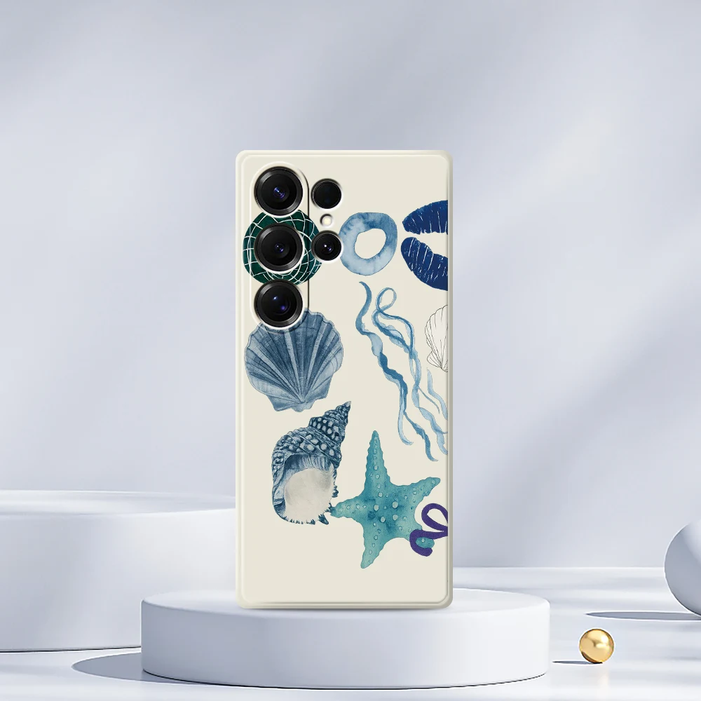 Custodia protettiva per telefono in stile oceano per Samsung Galaxy A56 A32 A23 A22 5G A32 A23 4G A55 A54 A53 A52 A51 A35 A34 A31 Cover morbida