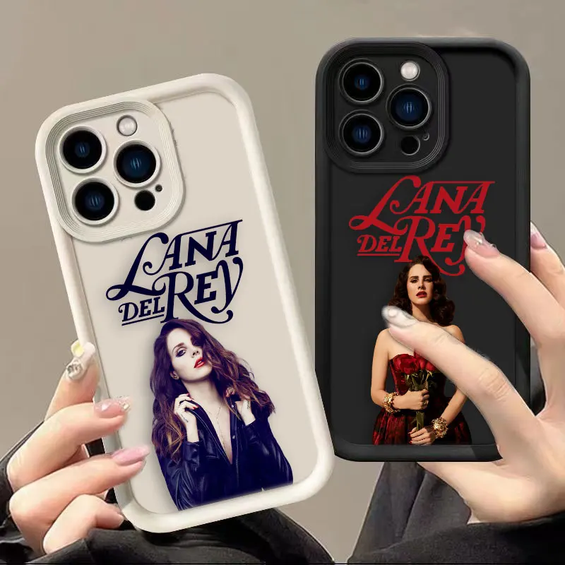 

Singer L-Lana Del Rey Phone Case For iphone Apple 17 AIR 16 16E 11 12 13 14 15 XR Plus Pro Max Silicone Case Funda Shell Cover
