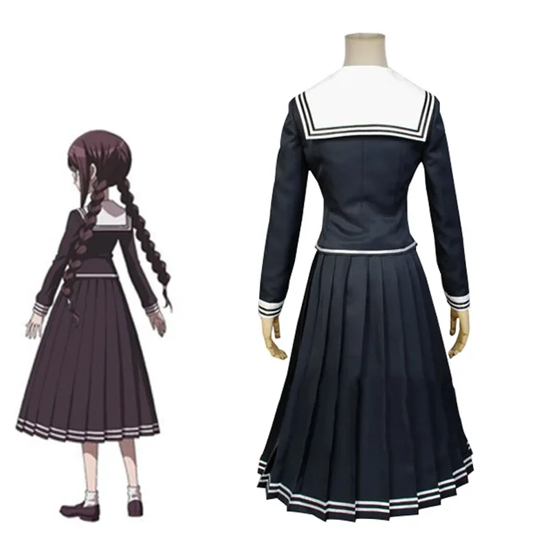 Anime Danganronpa Toko Fukawa cosplay costume Dangan-Ronpa cos Halloween party costume adult women JK sailor suit tops skirt