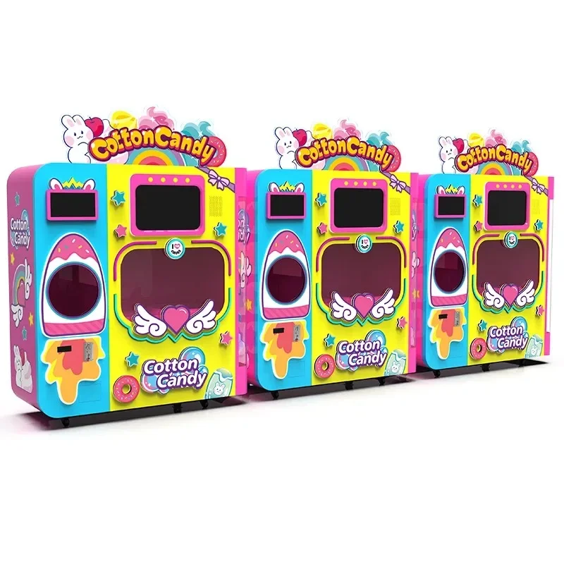 New Automatic Sugar Cotton Vending Candy Machine Sugar Various Flavors Profesional Cotton Candy Floss Machine