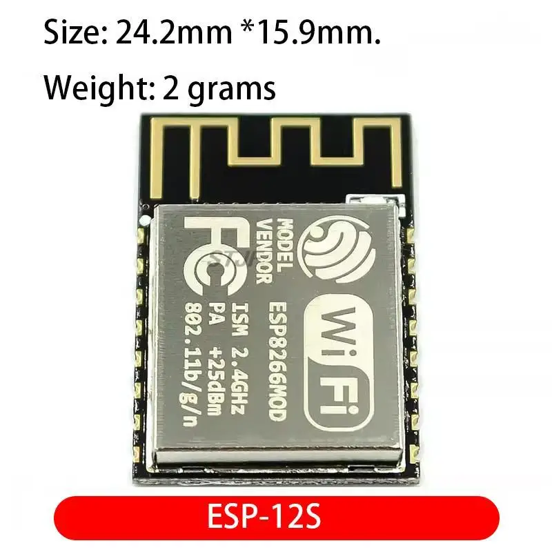 ESP8266 Porta Serial WiFi Módulo de Controle Remoto Sem Fio, ESP-12E ESP12S