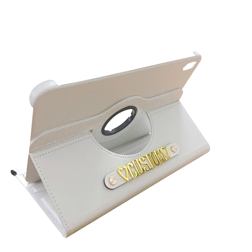 

Custom Name iPad Case For Air 4 10.9 With Pencil Holder 10.2 inch 7/8/9th Generation 12.9 iPad Pro Mini 5 6 Smart Wake up Cover