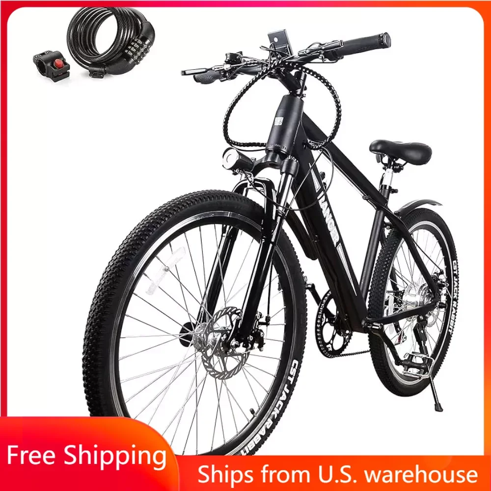 

Fat Tire Electric Bike Beach Snow Bicycle Bicycle Mountain Ebike for Adults with 6 Speeds Lithium Battery,Smart LCD Display