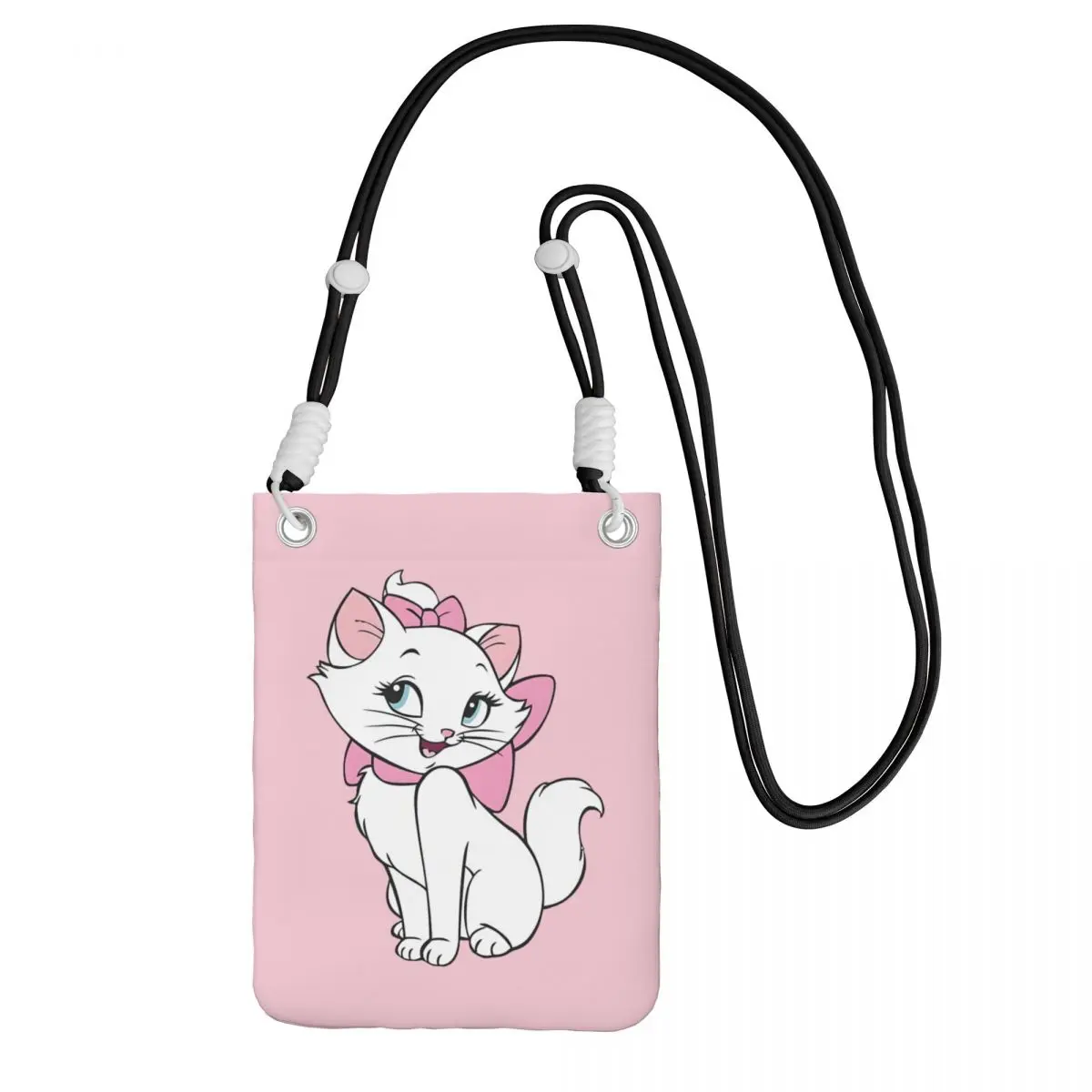 

Custom Marie Cat Carry A Mobile Phone Bag Diagonally Women Men Persian Cat Shoulder Crossbody Bag Detachable Shoulder Strap Walk