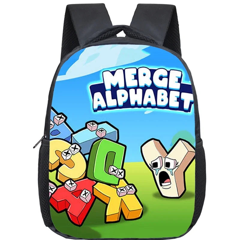 Alphabet Lore 3D-Druck Rucksack Kinder wasserdichte Schult asche für Jungen Mädchen Kindergarten Tasche Kinder Softback Bücher tasche Geschenke