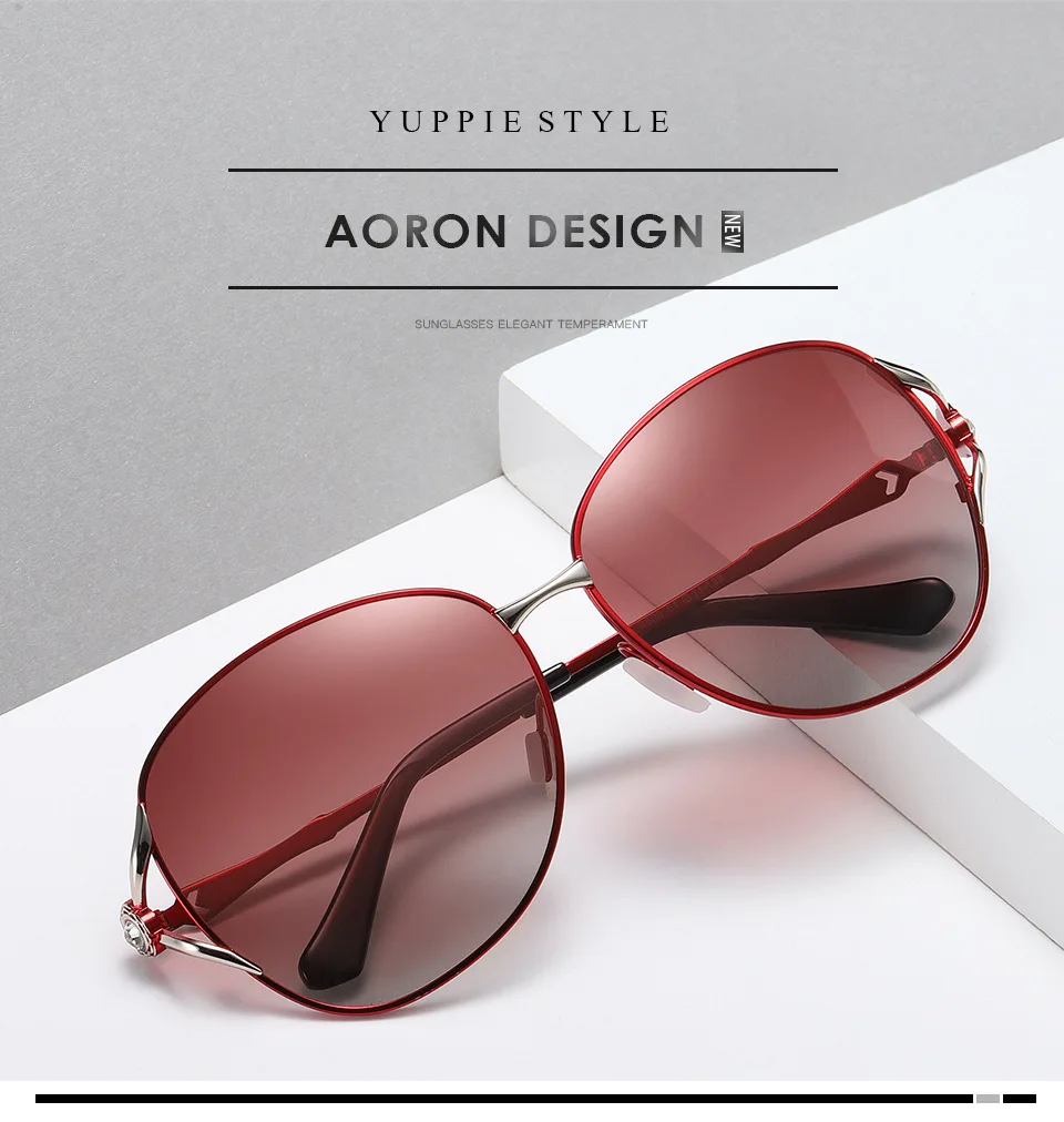 

Polarized Sunglasses Driving UV400 Protection Sports Unisex New Double Color Gradient Auger Glasses Cycling T518